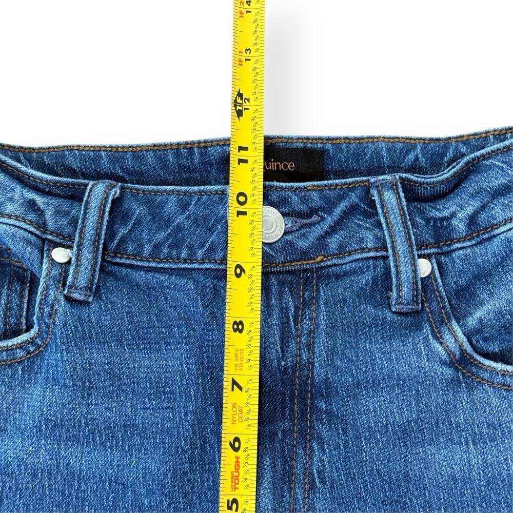Quince Bella Relaxed Stretch Straight Jeans 28 Atlantic Blue Organic Cotton - Picture 9 of 10
